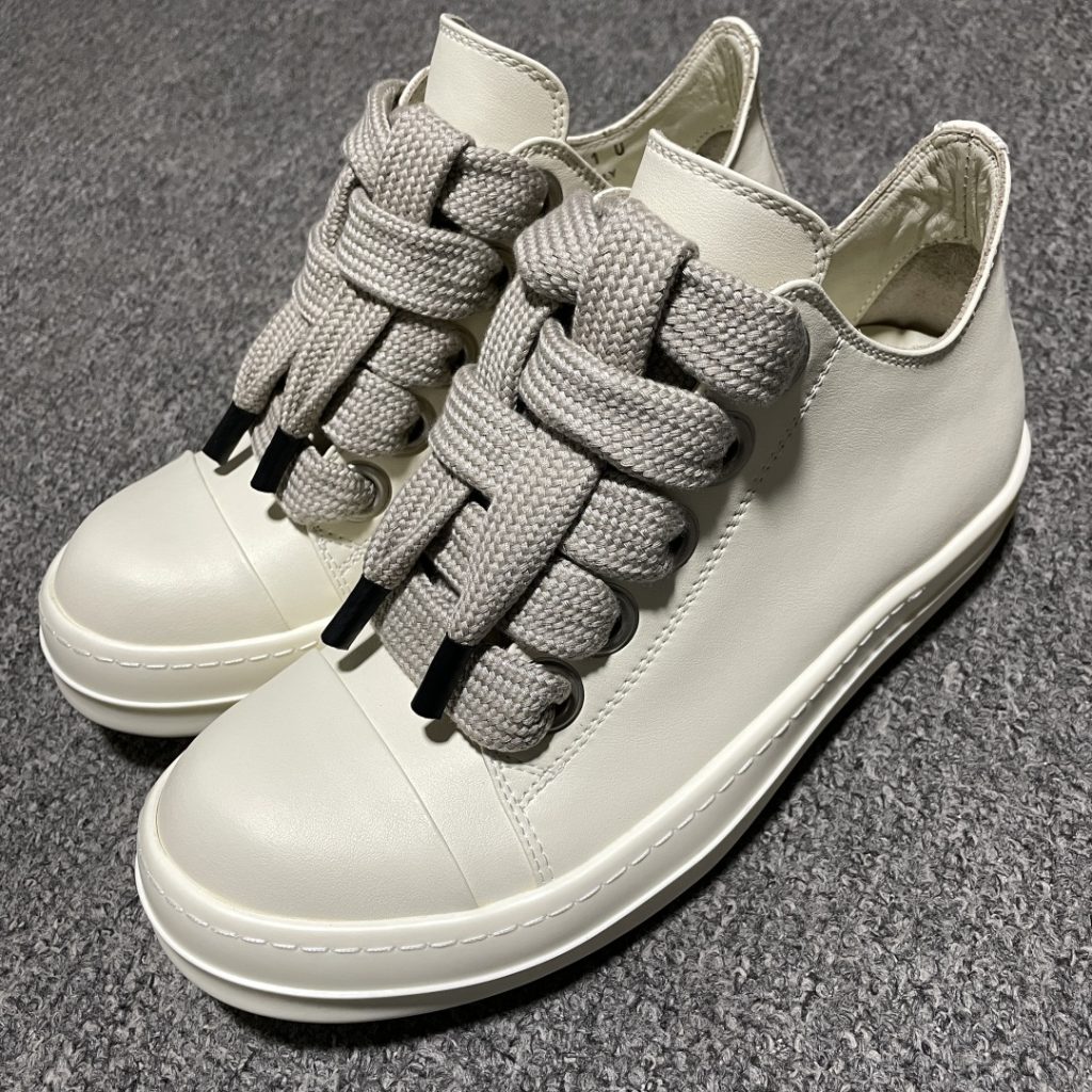 Rickowens 瑞克 欧文斯 粗鞋带 低帮高街休闲板鞋插图
