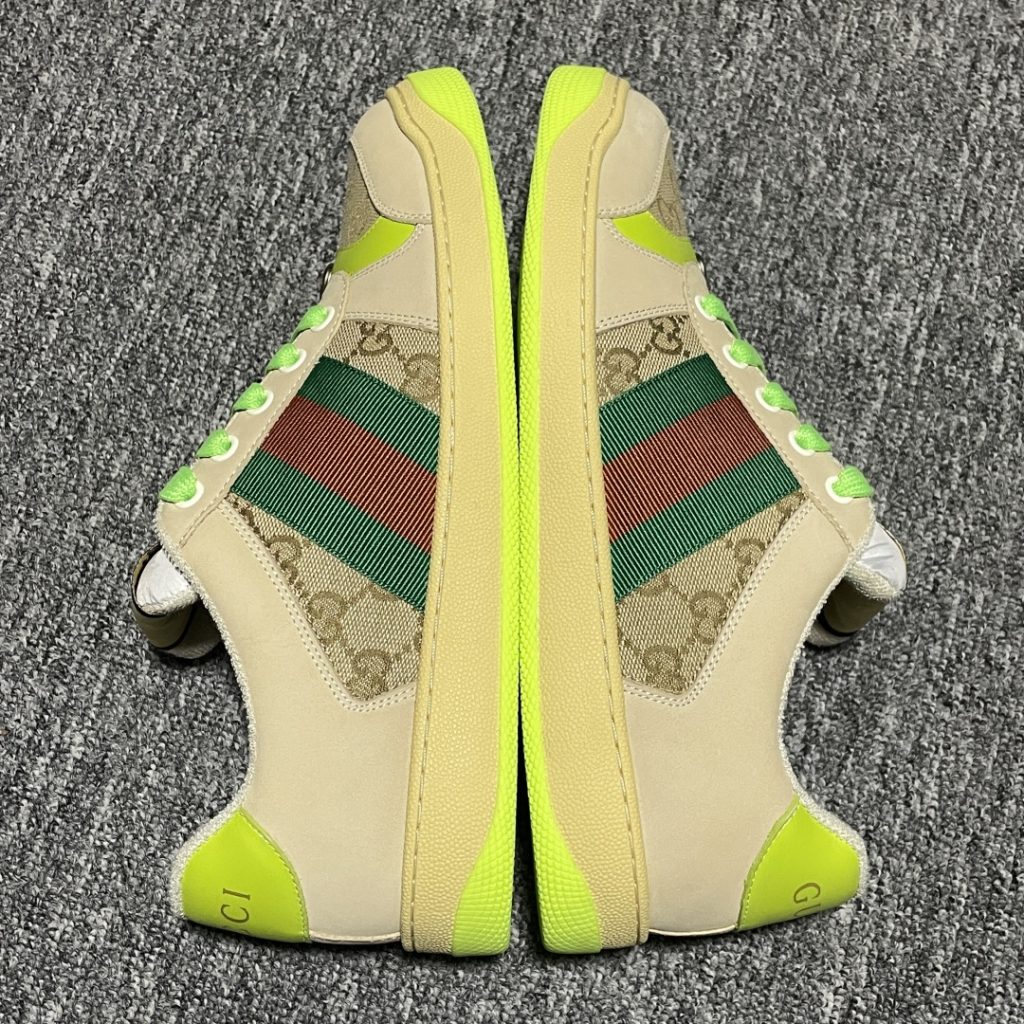 Gucci 古驰 Screener GG珐琅 复古老爹板鞋插图1