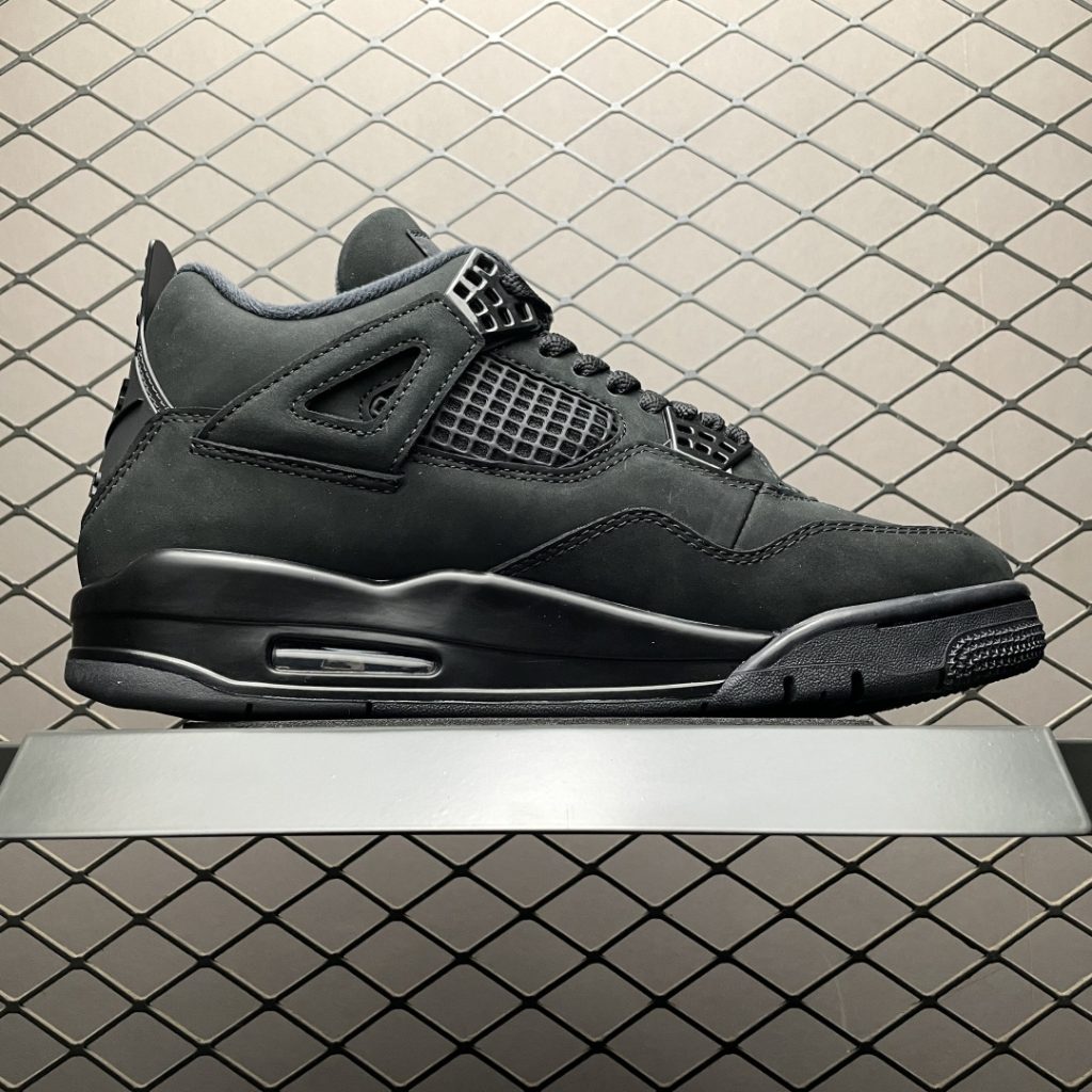 纯原 Air Jordan 4 ” Black Cat ” AJ4乔4 文化篮球鞋 粉黑插图3