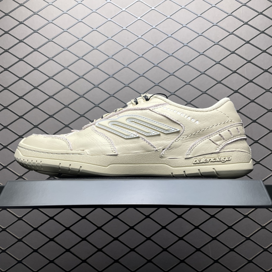 Balenciaga 巴黎世家 Hamptons 牛皮革 复古圆头系带低帮休闲鞋缩略图