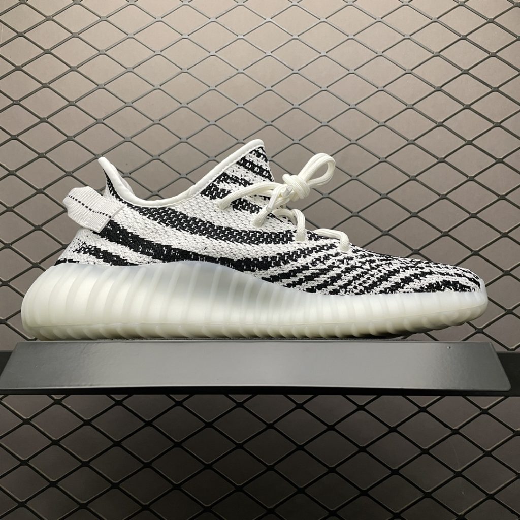 OG纯原版本 AD 阿迪 Yeezy Boost 350V2 ” Zebra ” 侃爷椰子 白斑马插图