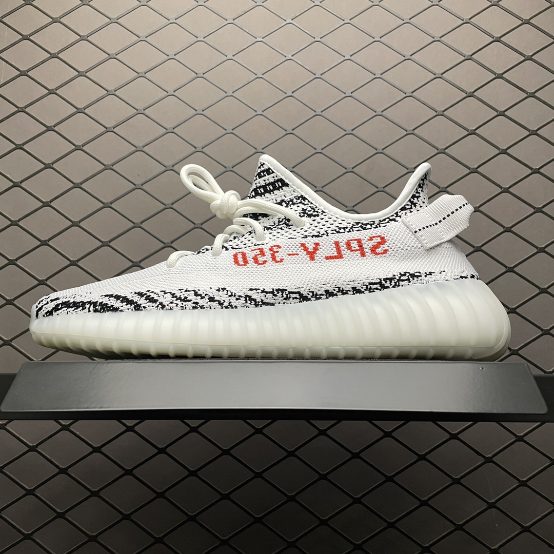 OG纯原版本 AD 阿迪 Yeezy Boost 350V2 ” Zebra ” 侃爷椰子 白斑马缩略图