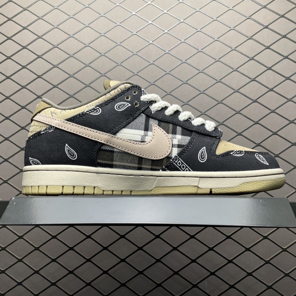 纯原Travis Scott x NK SB Dunk Low TS联名款限量板鞋腰果花天花板品质插图