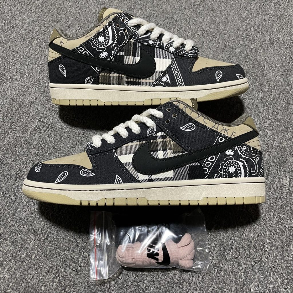 纯原Travis Scott x NK SB Dunk Low TS联名款限量板鞋腰果花天花板品质插图6