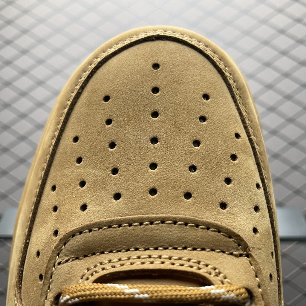空军一号经典色系！AF1 07 LV8 “Wheat / Flax” 经典小麦色插图2