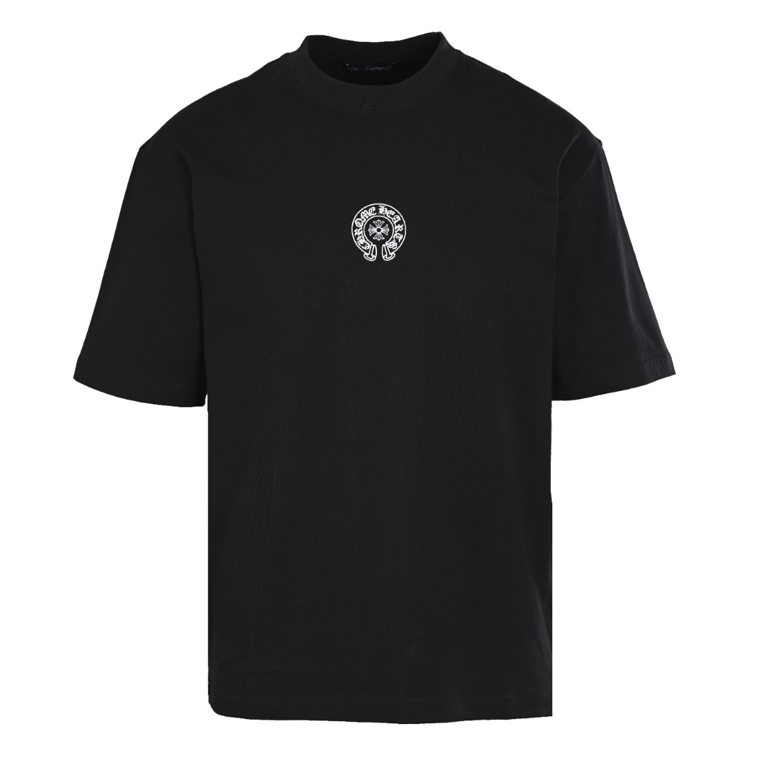 CHROME HEARTS/克罗心CH 梵文马蹄十字花刺绣短袖T恤缩略图