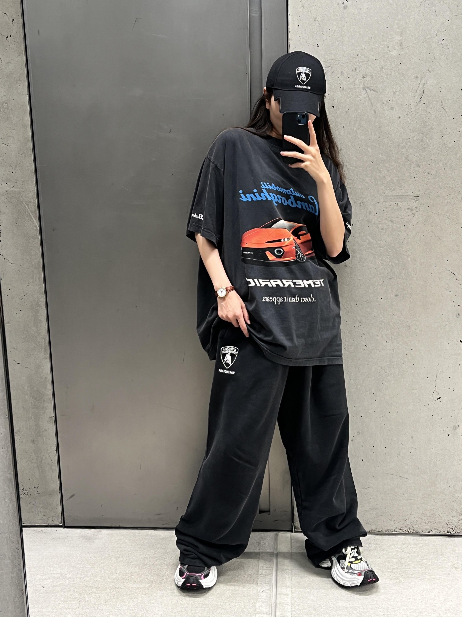 BALENCIAGA巴黎世家BLCG X LAMBORGHINI 联名款兰博基尼刺绣长裤缩略图