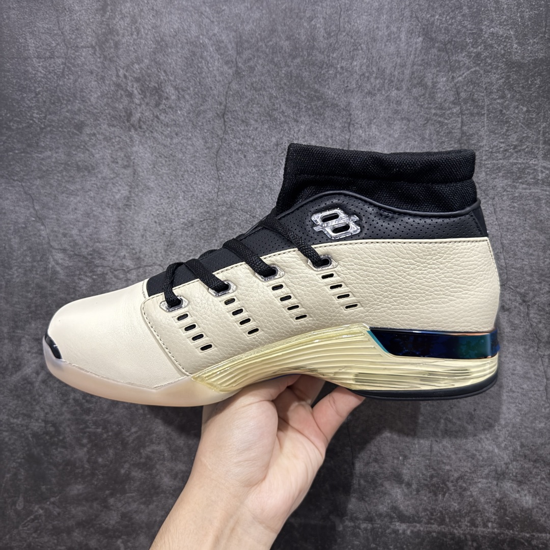 顶级复刻AirJordan17低帮 联名白黑银 AJ17低邦白黑银乔丹篮球鞋缩略图
