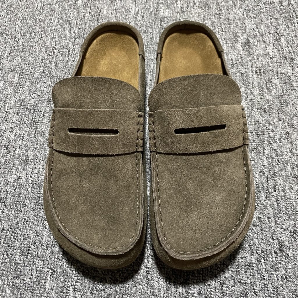 Birkenstock 博肯 Grobe 老钱风 穆勒系列包头乐福牛皮绒面革复古软木底休闲拖鞋插图