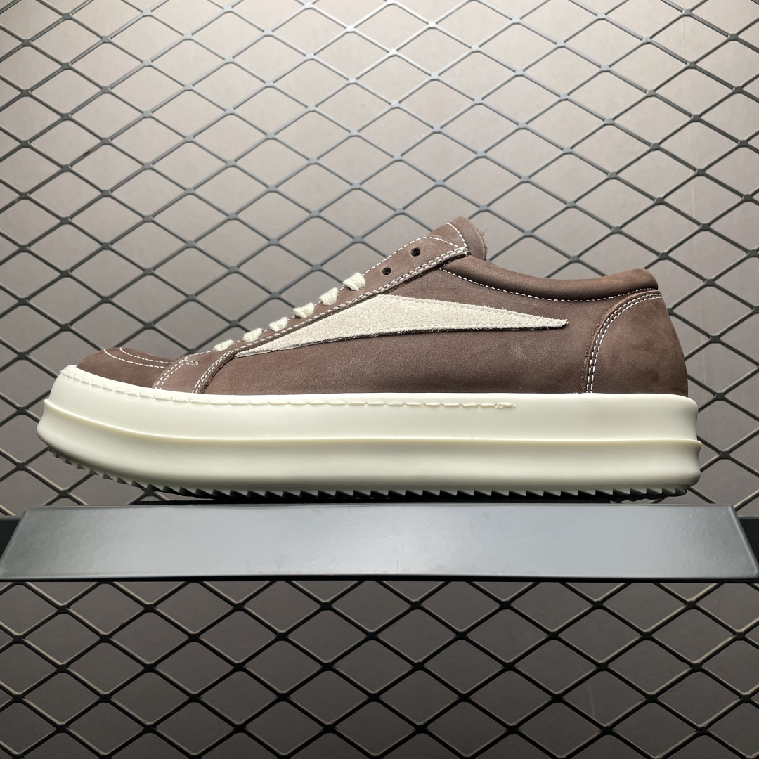 Rickowens 瑞克 欧文斯 油蜡皮 低帮高街休闲板鞋缩略图