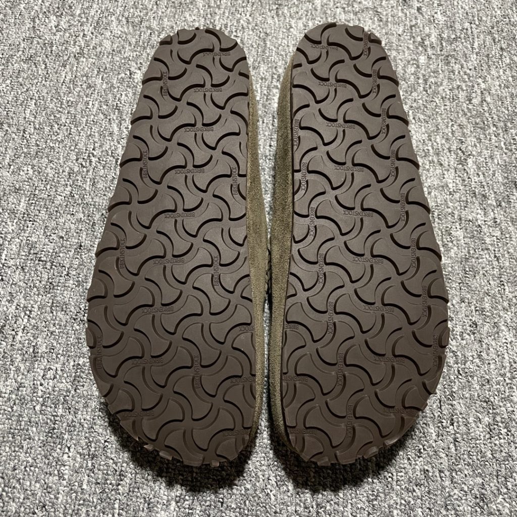 Birkenstock 博肯 Grobe 老钱风 穆勒系列包头乐福牛皮绒面革复古软木底休闲拖鞋插图1