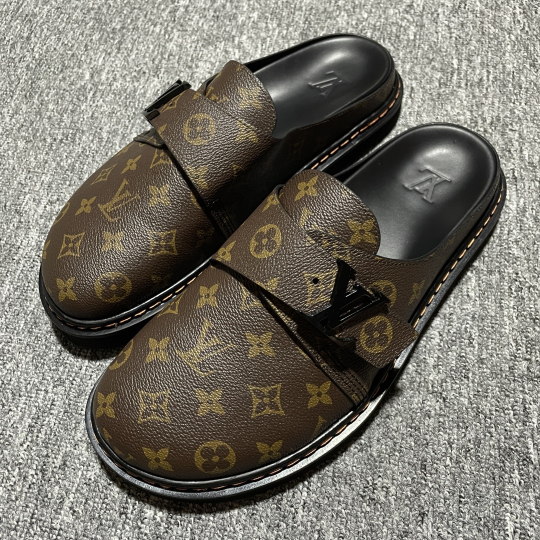 原厂级Louis Vuitton Easy 路易威登 LV 皮革拼接 博肯半包头拖鞋凉鞋缩略图 原厂级Louis Vuitton Easy 路易威登 LV 皮革拼接 博肯半包头拖鞋凉鞋缩略图