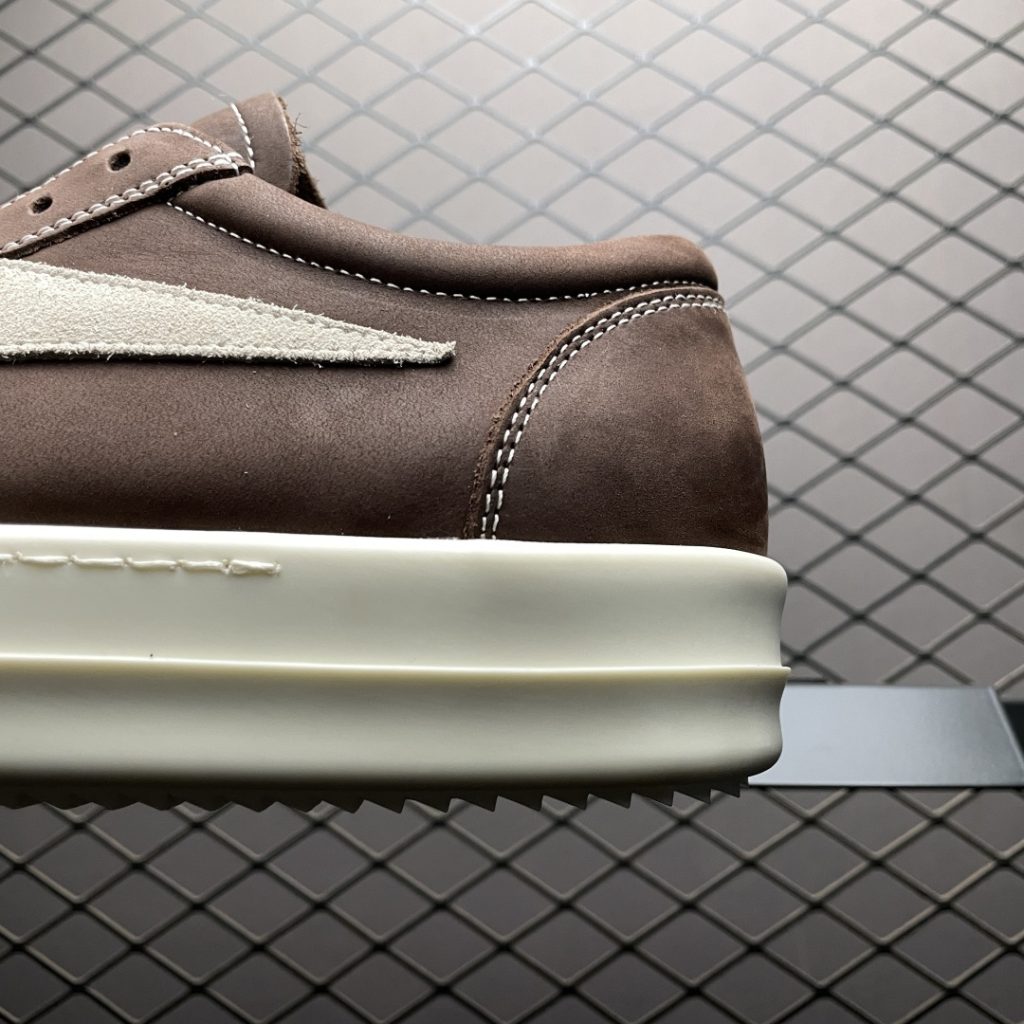 Rickowens 瑞克 欧文斯 油蜡皮 低帮高街休闲板鞋插图2
