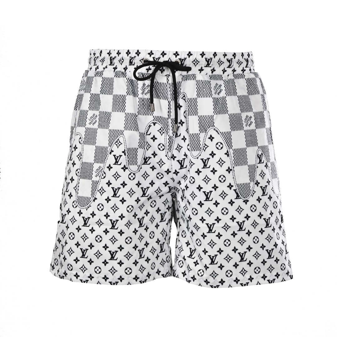 LOUIS VUITTON/路易威登LV 棋盘格老花拼接沙滩短裤缩略图