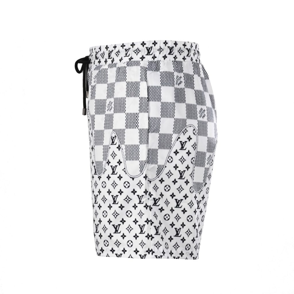 LOUIS VUITTON/路易威登LV 棋盘格老花拼接沙滩短裤插图1