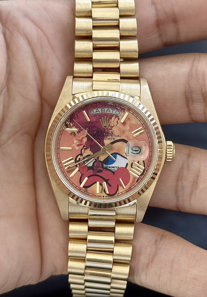 英国艺术家 Olaolu Slawn 打造全新 Rolex Day-Date 定制表款插图