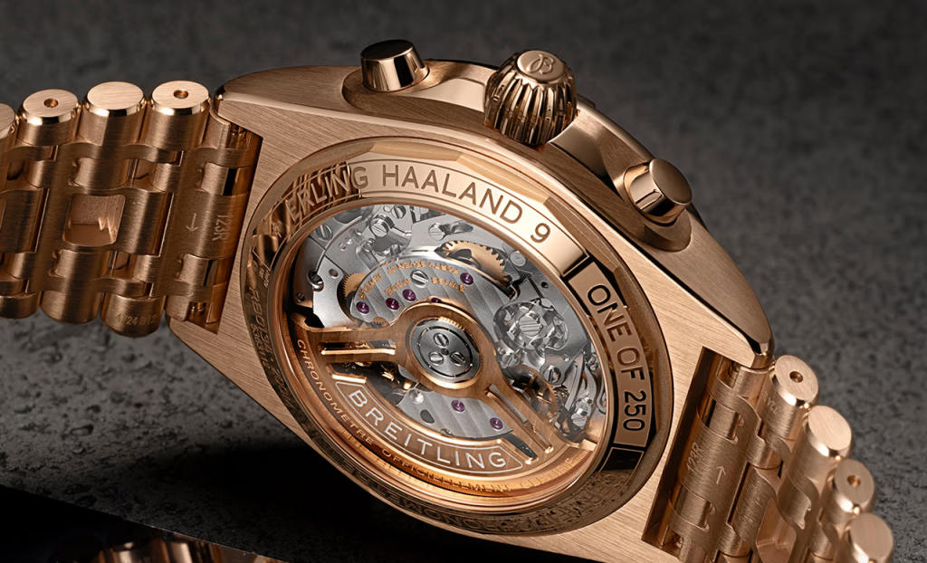 Erling Haaland 携手 Breitling 推出全球仅发售750枚隕石面盘 Chronomat 联名腕表插图1