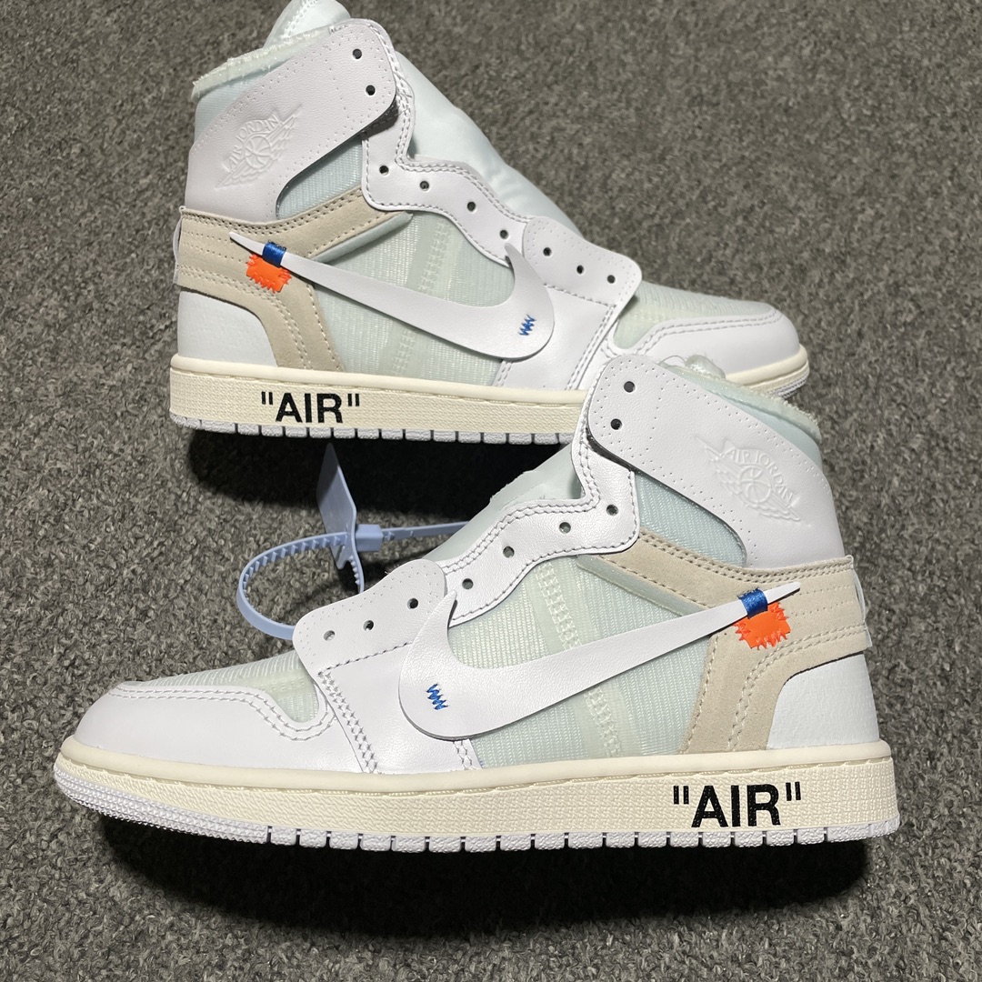 合作私密 纯原版本 Air Jordan 1 OW联名AJ1乔1 高帮文化篮球鞋缩略图