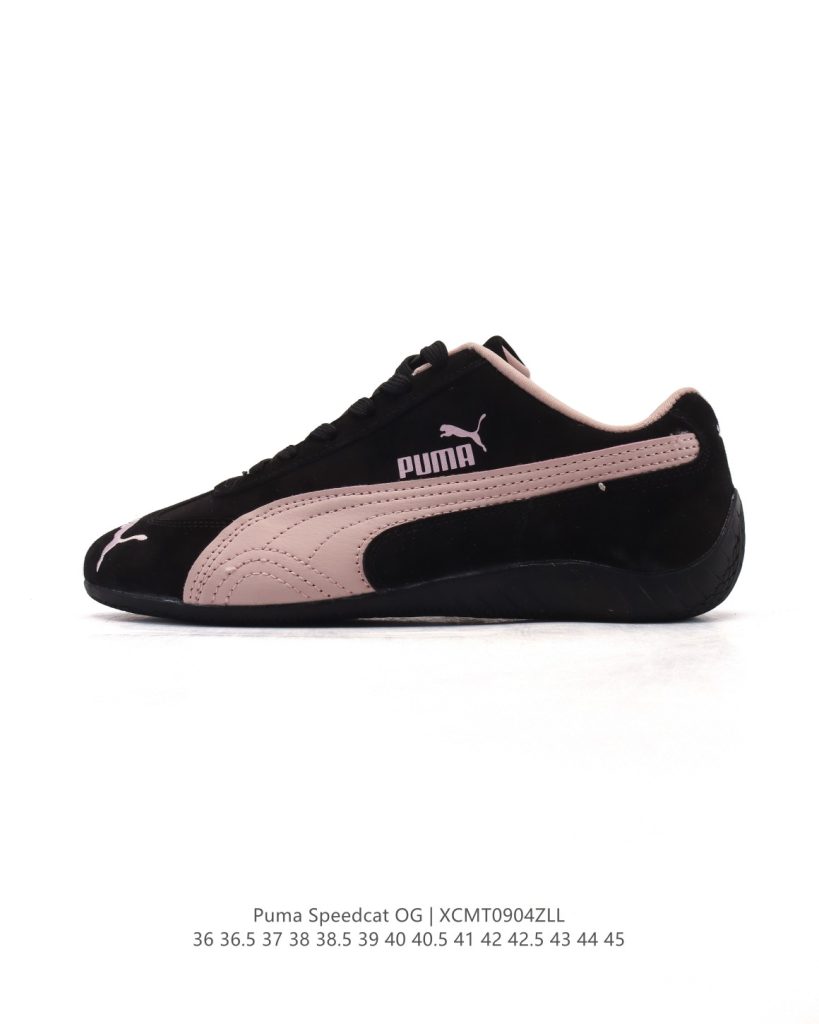 PUMA Speedca OG 彪马极速赛车系列低帮德训风拼接复古百搭休闲运动赛车鞋插图1