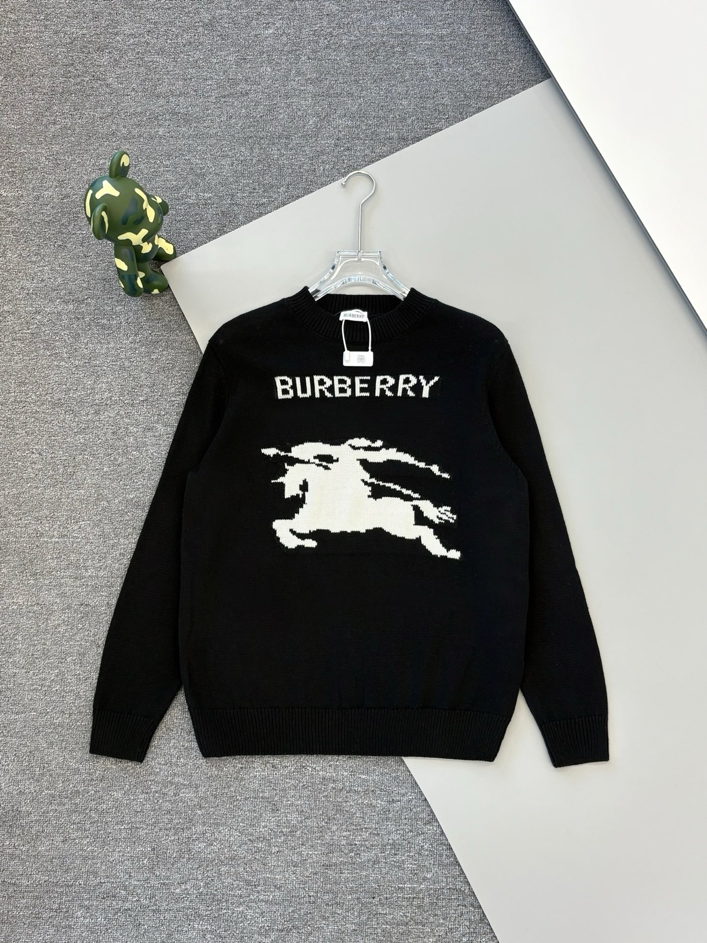 [高版本] Burberry 巴宝莉 战马山羊绒提花毛衣圆领缩略图