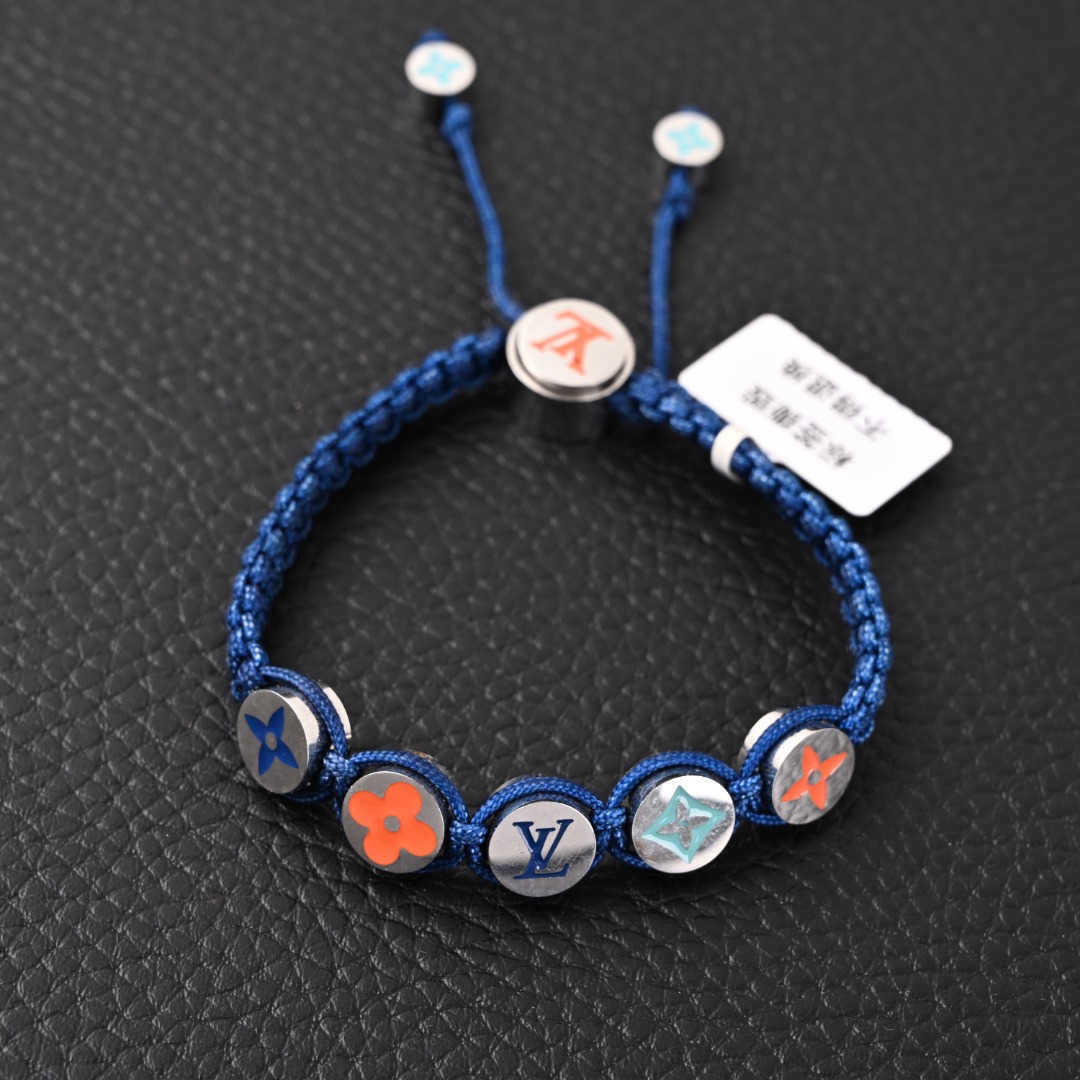 LOUIS VUITTON LV MONOGRAMCOLORS 字母装饰编织锦纶珐琅手链缩略图