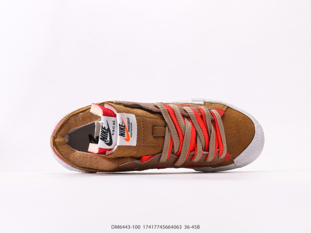 耐克SACAI x Nike Blazer Low 重叠设计前卫开拓者低帮百搭板鞋插图 耐克SACAI x Nike Blazer Low 重叠设计前卫开拓者低帮百搭板鞋插图