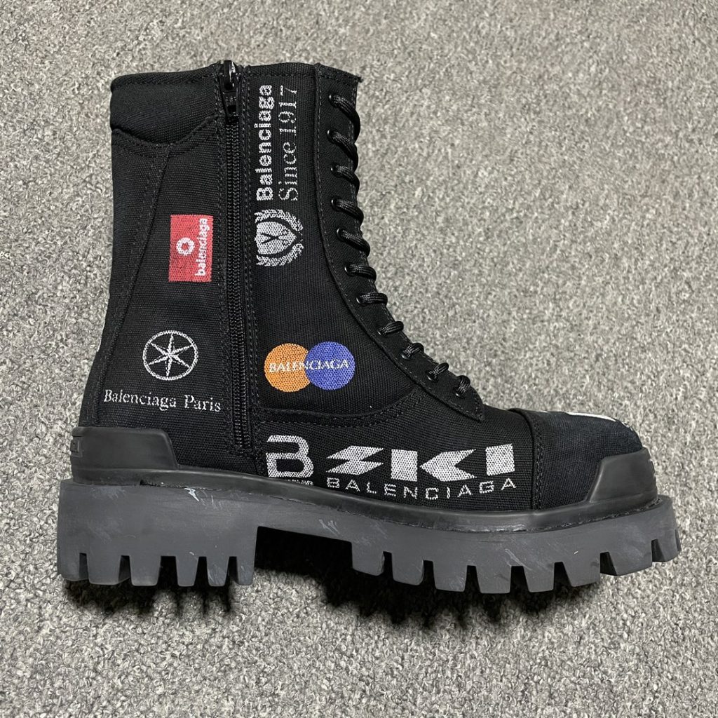 纯原 Balenciage 巴黎世家 Combat Strike 涂鸦高帮做旧靴插图 纯原 Balenciage 巴黎世家 Combat Strike 涂鸦高帮做旧靴插图