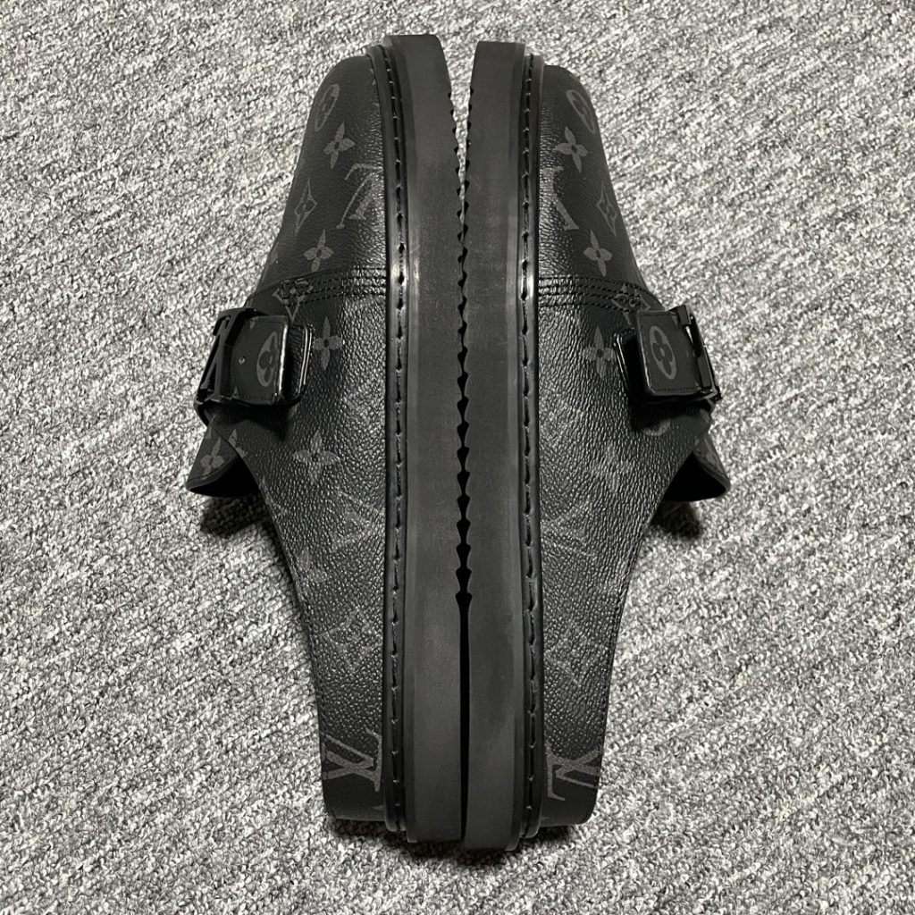 原厂级 LouisVuittonEasy路易威登 LV 皮革拼接博肯半包头 拖鞋 凉鞋插图1