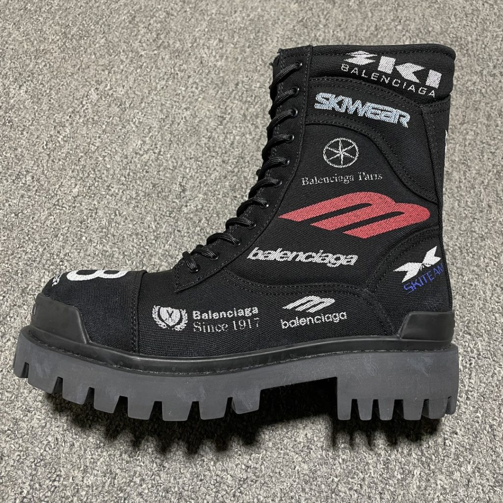 纯原 Balenciage 巴黎世家 Combat Strike 涂鸦高帮做旧靴插图1 纯原 Balenciage 巴黎世家 Combat Strike 涂鸦高帮做旧靴插图1