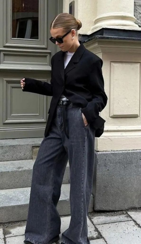 秋日西装+阔腿裤｜把松弛感与高级感焊在穿搭里插图