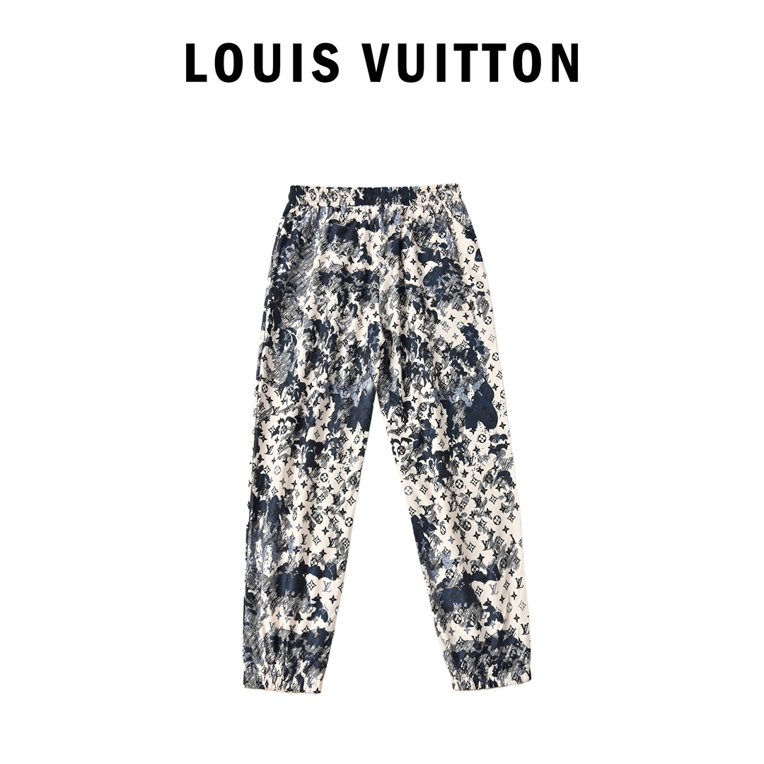 Louis Vuitton/路易威登 25Fw 满印老花水墨晕染梭织长裤缩略图 Louis Vuitton/路易威登 25Fw 满印老花水墨晕染梭织长裤缩略图