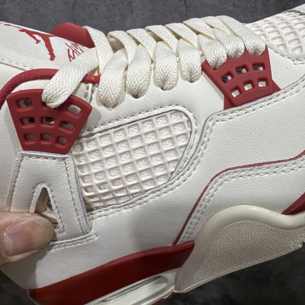 【原厂版】Air Jordan AJ4 白米红情人节 新晋AJ外贸大厂插图 【原厂版】Air Jordan AJ4 白米红情人节 新晋AJ外贸大厂插图