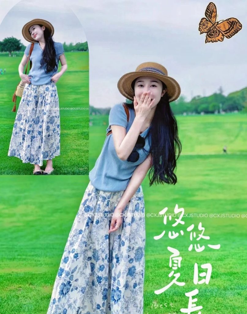 温柔蓝调与碎花私语,编织今夏法式浪漫绮梦插图 温柔蓝调与碎花私语,编织今夏法式浪漫绮梦插图