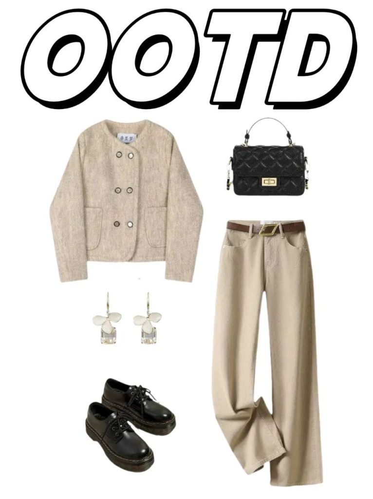 秋天灰白复古风！被问是不是日剧里的文艺女主插图1