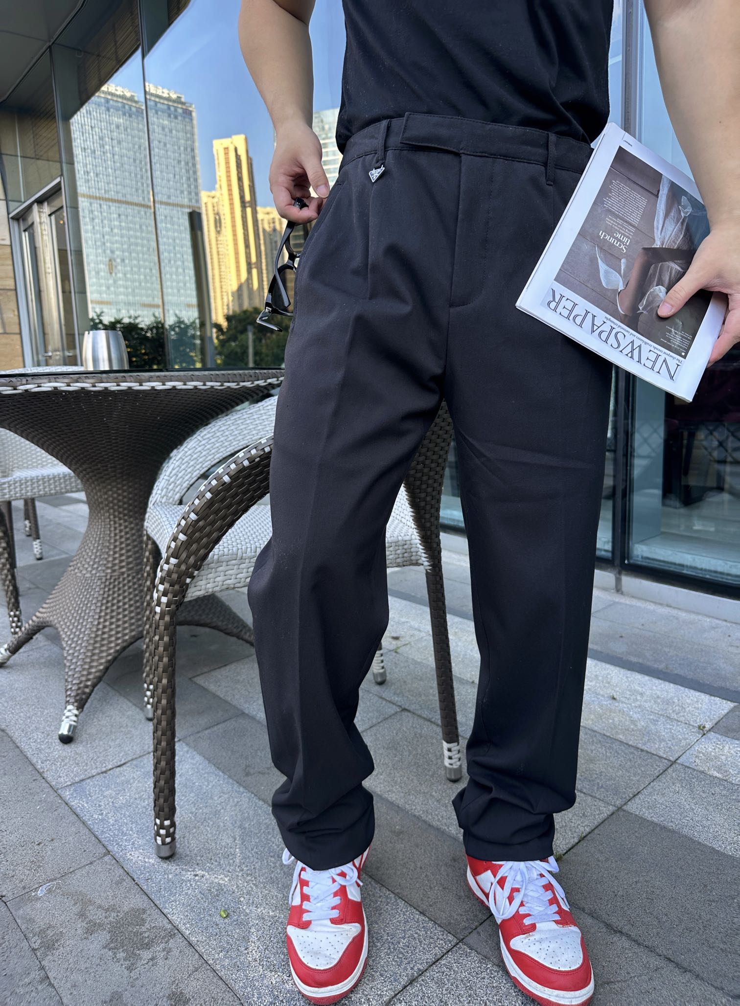 PRADA普拉达PRD 三角标拉链休闲套装休闲长裤缩略图 PRADA普拉达PRD 三角标拉链休闲套装休闲长裤缩略图