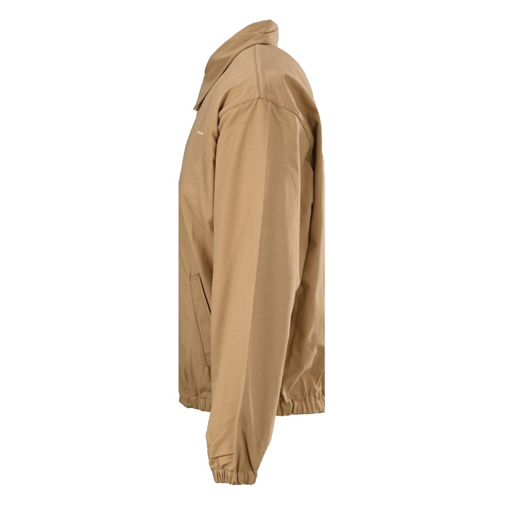 PRADA普拉达PRD 小字束腰卡其复古夹克外套插图1