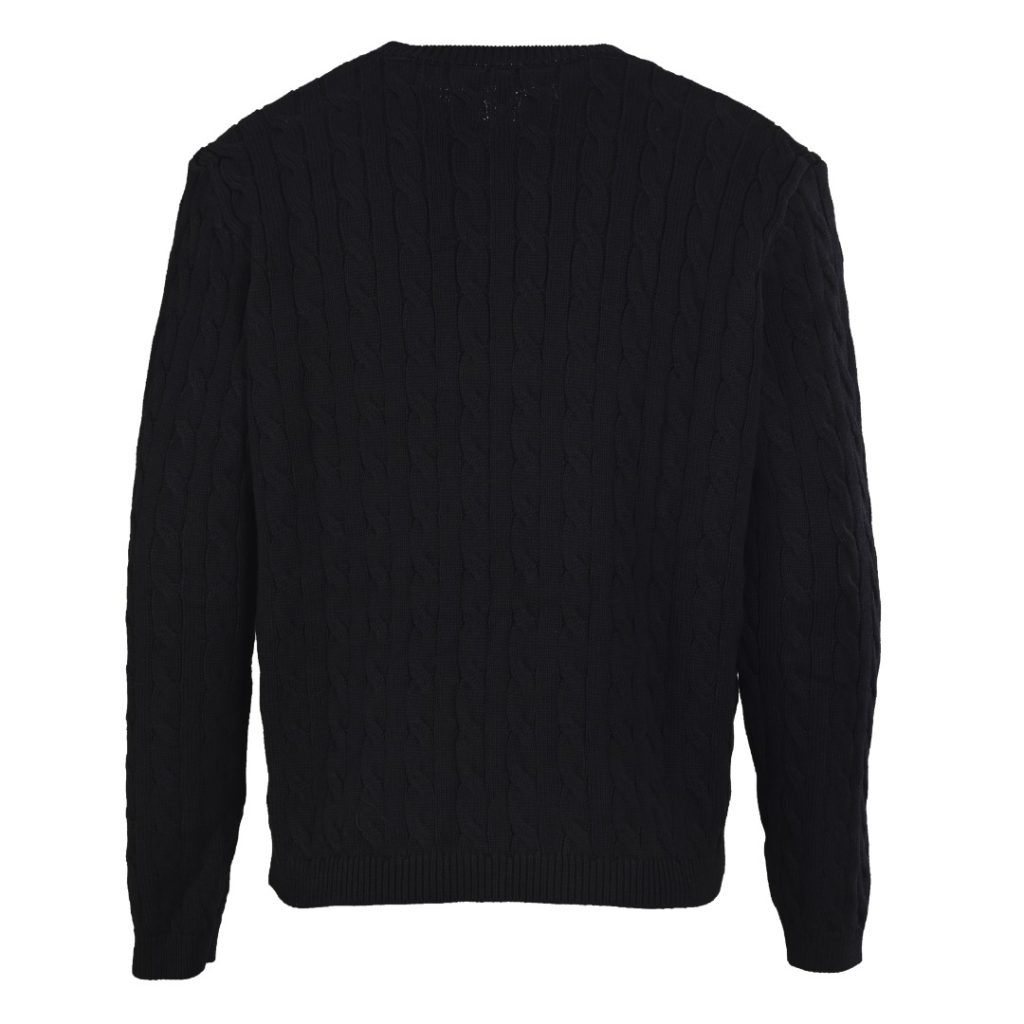 LOEWE罗意威 Anagram 金标刺绣绞花毛衣开衫插图1