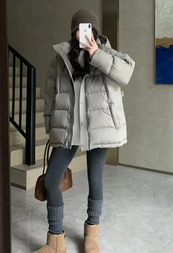 冬季“羽绒服+鞋子”穿搭图鉴，这样穿保暖又时髦！插图1