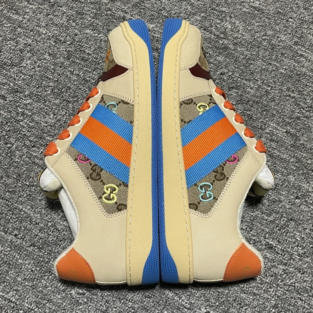 莆田最新Gucci 古驰 Screener GG珐琅 复古老爹板鞋插图