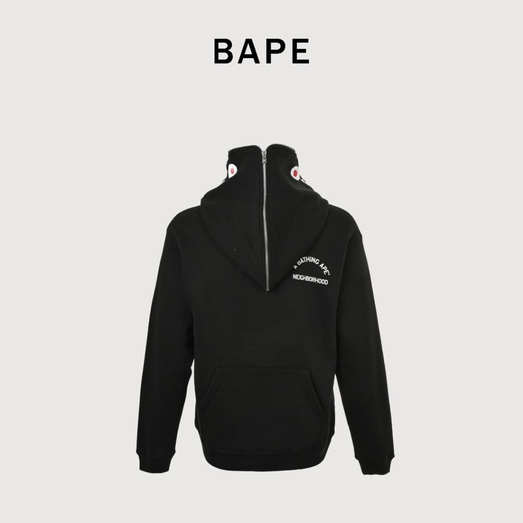 BAPE x NBHD 25FW 前后可穿骷髅半拉链帽衫插图 BAPE x NBHD 25FW 前后可穿骷髅半拉链帽衫插图
