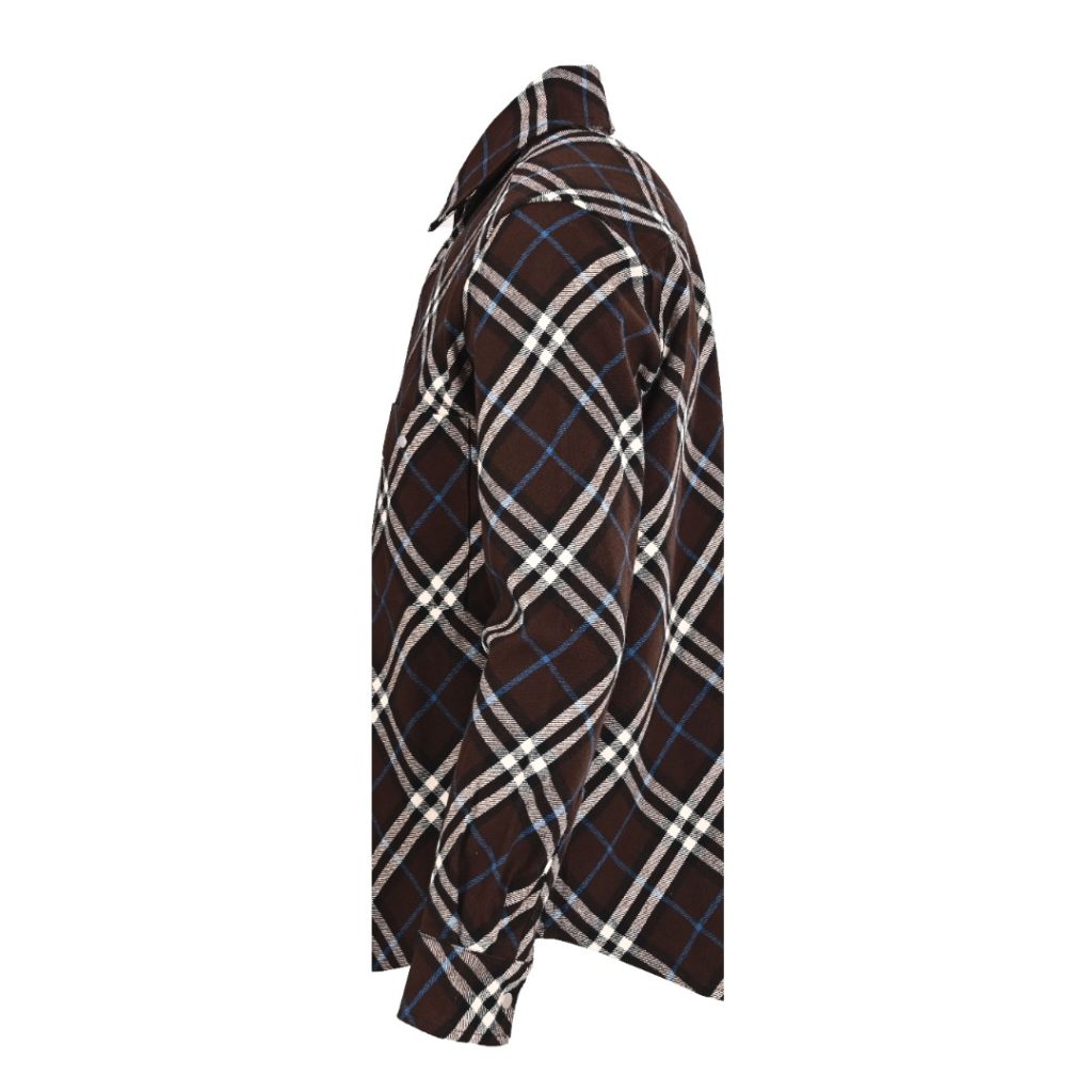 BURBERRY巴宝莉BBR 菱格法兰绒羊毛衬衫外套插图