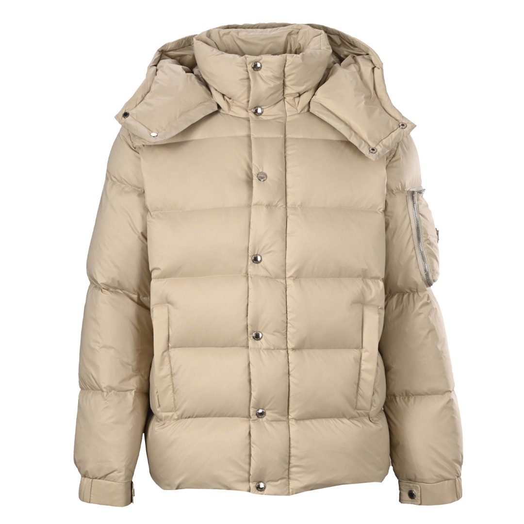 PRADA/普拉达PRD 连帽按扣款黑色绗缝羽绒服缩略图