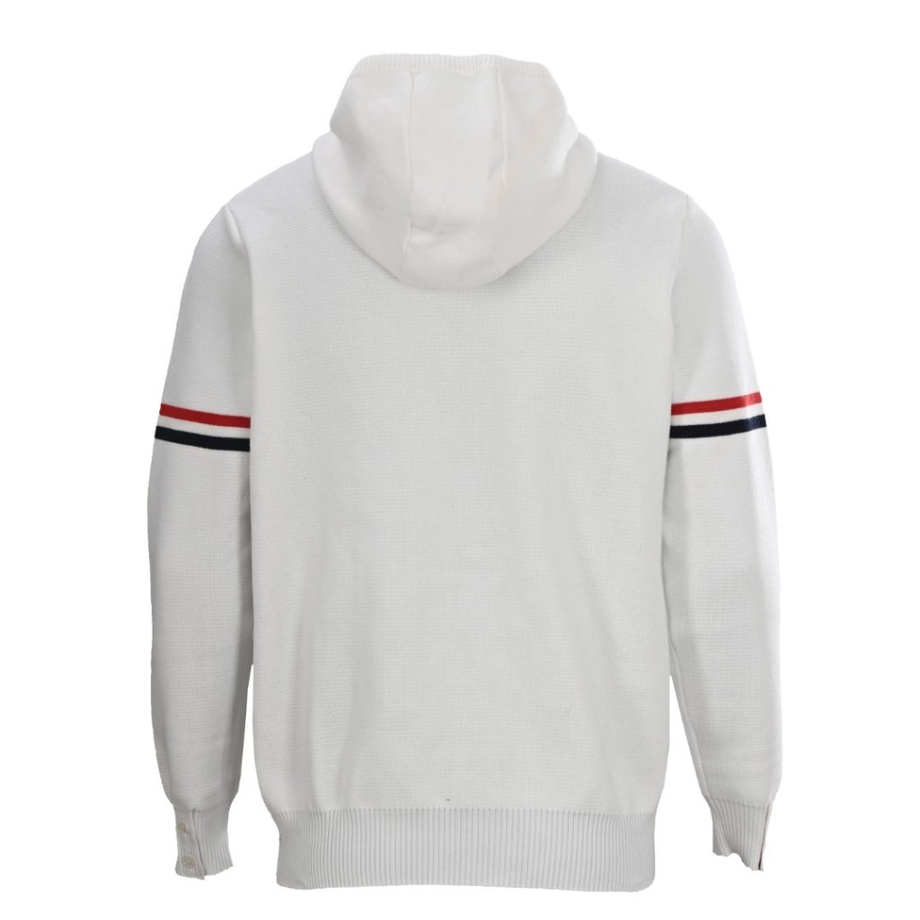 THOM BROWNE/汤姆布朗TB 双袖标拉链毛衣外套插图1