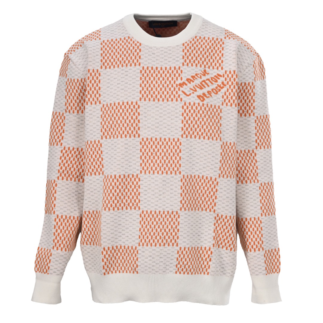 LOUIS VUITTON/路易威登LV 棋盘格提花圆领毛衣缩略图