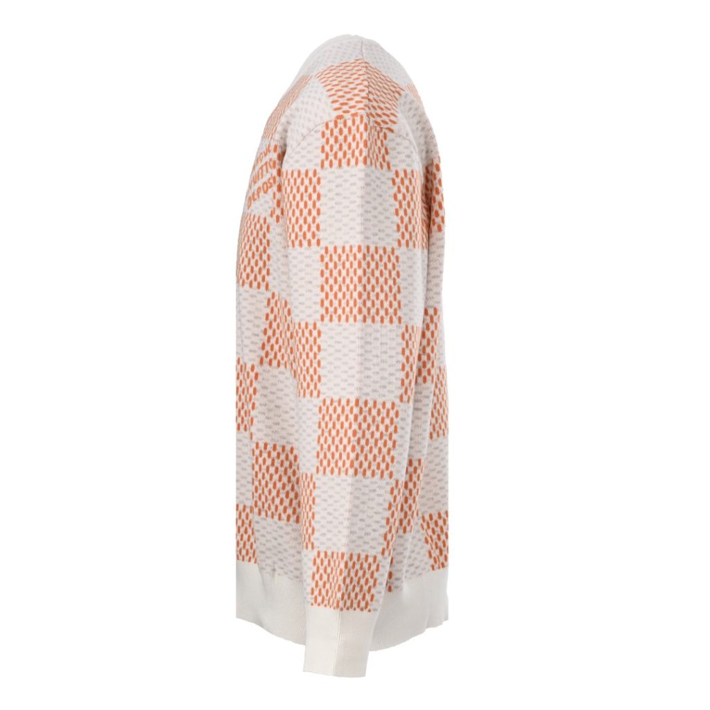 LOUIS VUITTON/路易威登LV 棋盘格提花圆领毛衣插图