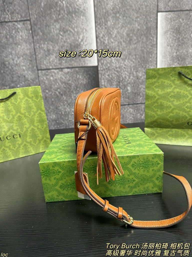 GUCCI全牛皮 Soho流苏相机斜挎包插图 GUCCI全牛皮 Soho流苏相机斜挎包插图
