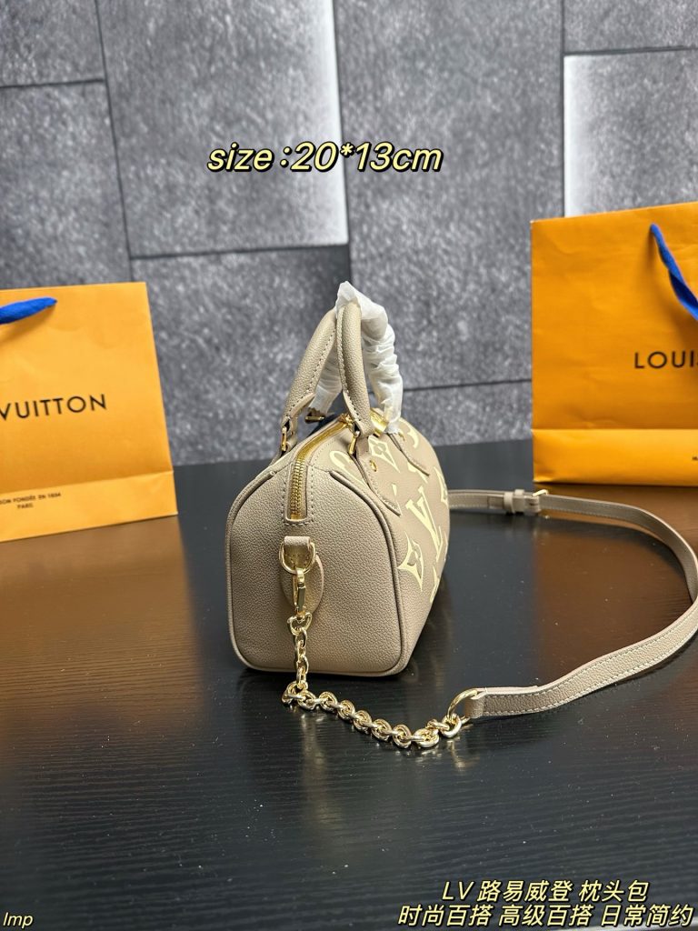 莆田顶级Lv speedy20老花经典大象灰枕头包插图 莆田顶级Lv speedy20老花经典大象灰枕头包插图