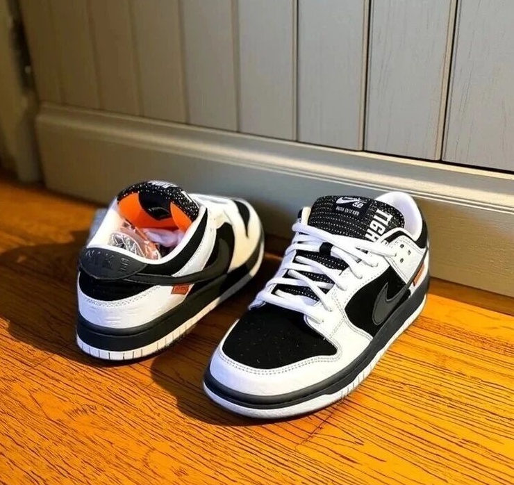 这双黑白Duk,橙标+暗纹细节缩略图 这双黑白Duk,橙标+暗纹细节缩略图