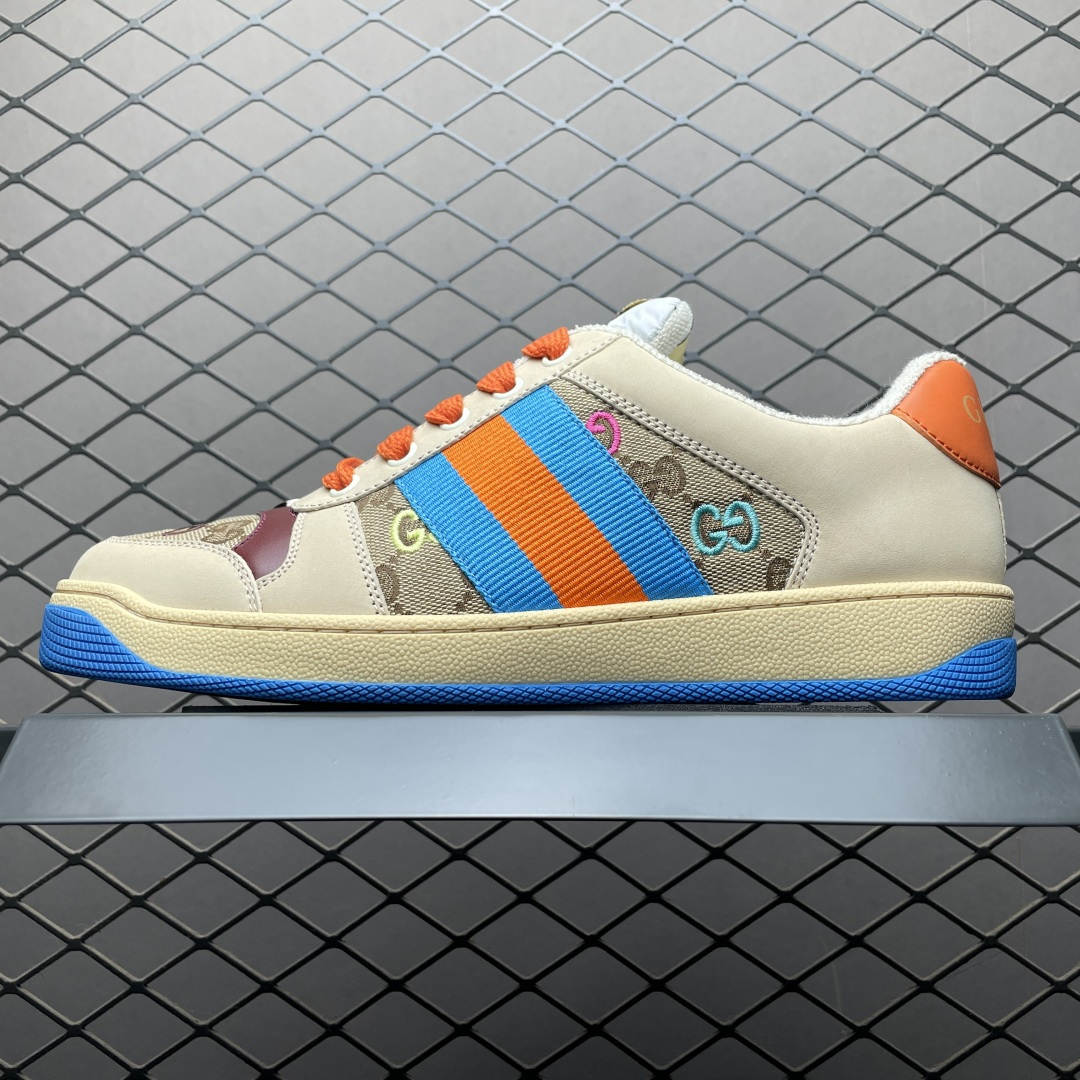 莆田最新Gucci 古驰 Screener GG珐琅 复古老爹板鞋缩略图