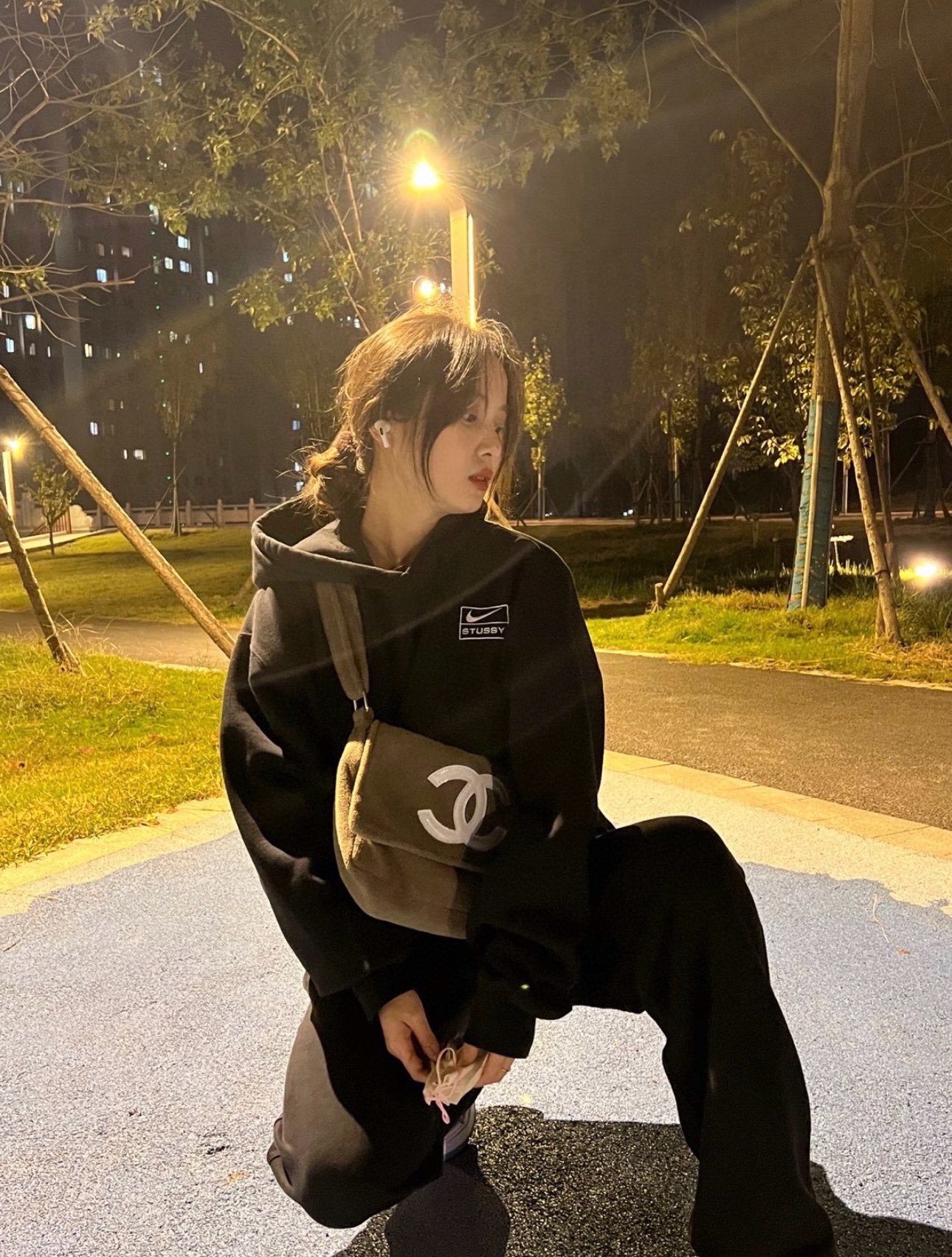 Nike x Stussy 耐克 斯图西联名刺绣logo连帽加绒卫衣缩略图